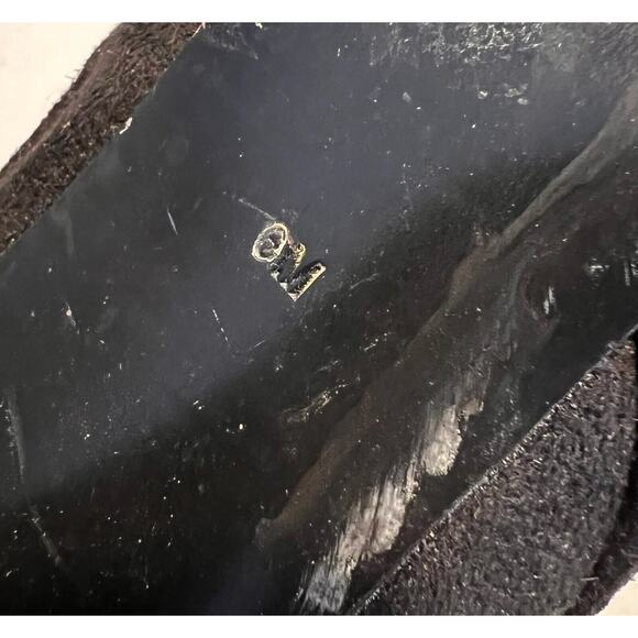 GUESS BOOTIE ANKLE BOOT BLACK SUEDE LEATHER STILETTO HEEL SZ 6 M - Picture 7 of 8